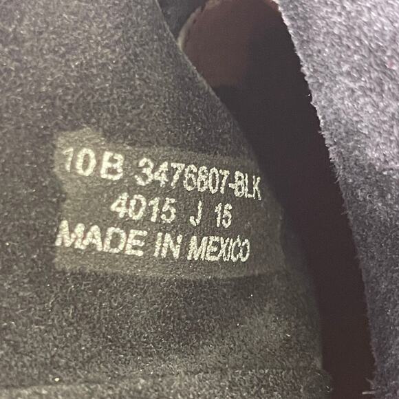 Frye Ilana Fringe Short Ankle Booties Women's 10 B Black Leather Western Pull on - Picture 12 of 15